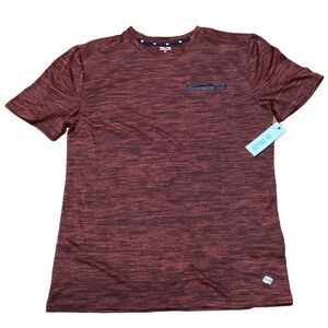 NWT Zelos Short Sleeve Athletic Top Red Black M
